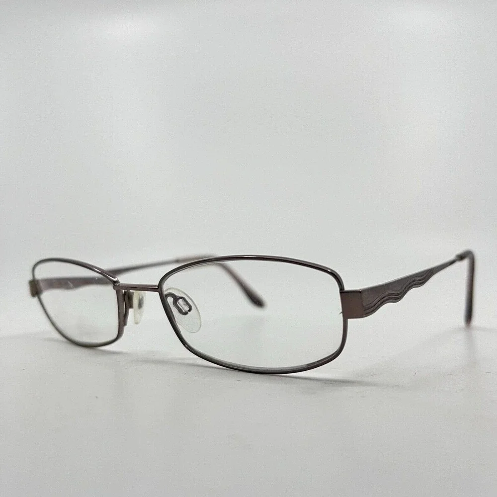 Charmant CH10885 PK silver Womens‎ Rectangle Full Rim Eyeglasses 51-17-135 H7330